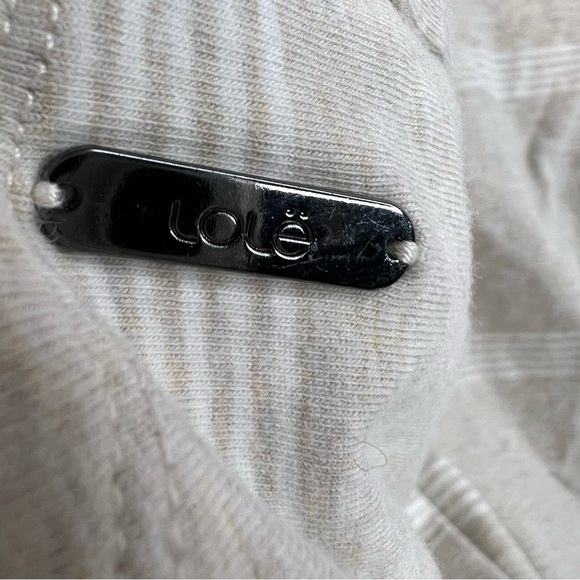 Lole shirt long style stripes cargo pockets Beige Striped Short Sleeve Top - Picture 7 of 12